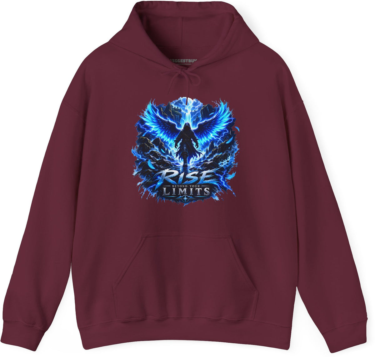 Limit Break - Pullover Hoodie in Maroon, front view