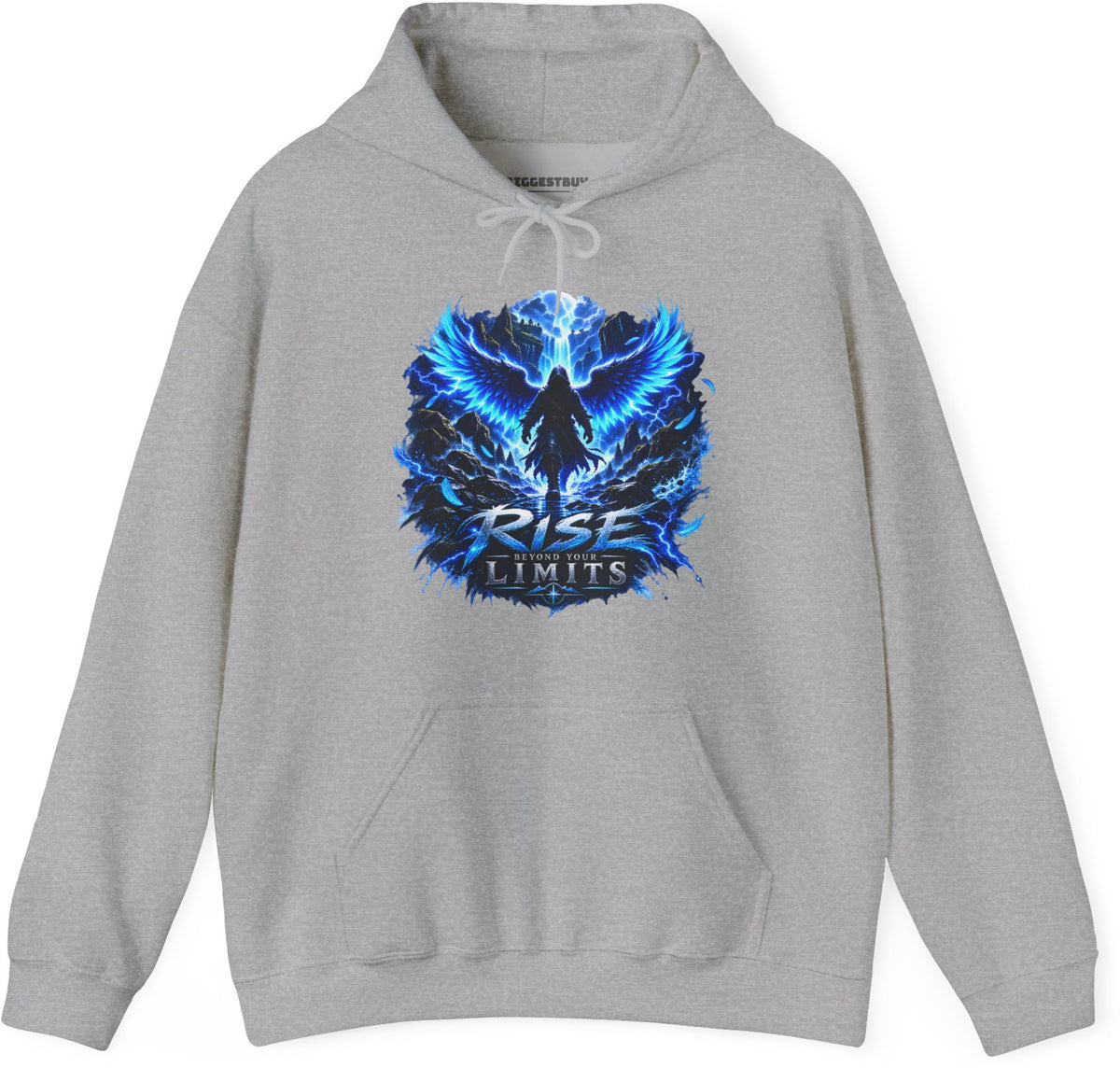 Limit Break - Pullover Hoodie in Sport Grey, front view