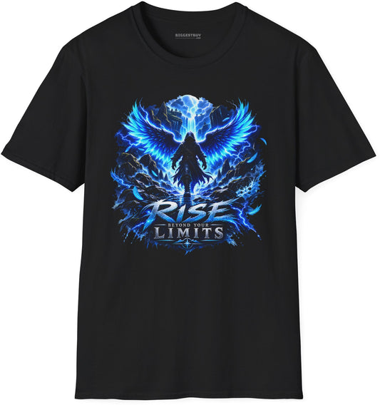 Limit Break - Softstyle T-Shirt in Black, front view