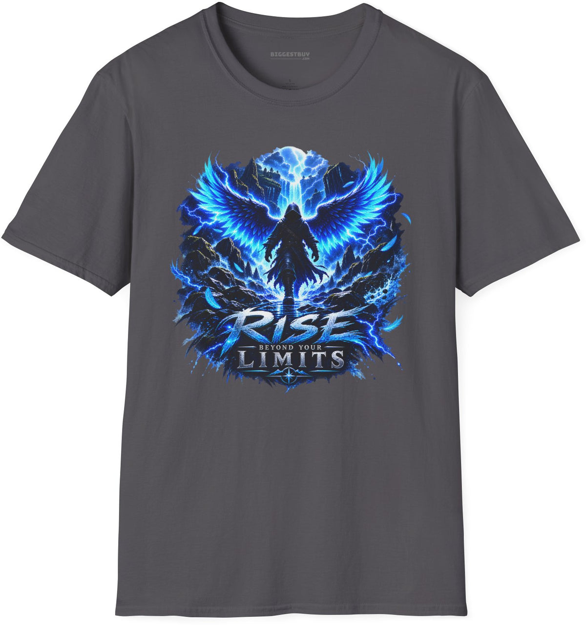 Limit Break - Softstyle T-Shirt in Charcoal, front view
