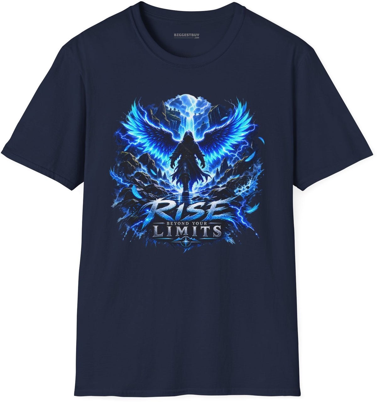 Limit Break - Softstyle T-Shirt in Navy, front view