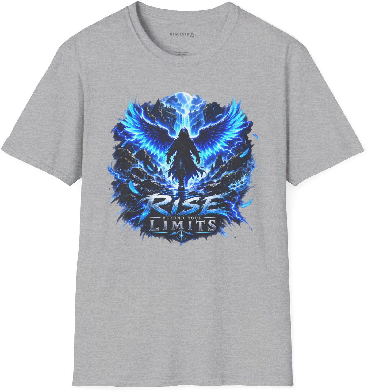 Limit Break - Softstyle T-Shirt in Sport Grey, front view