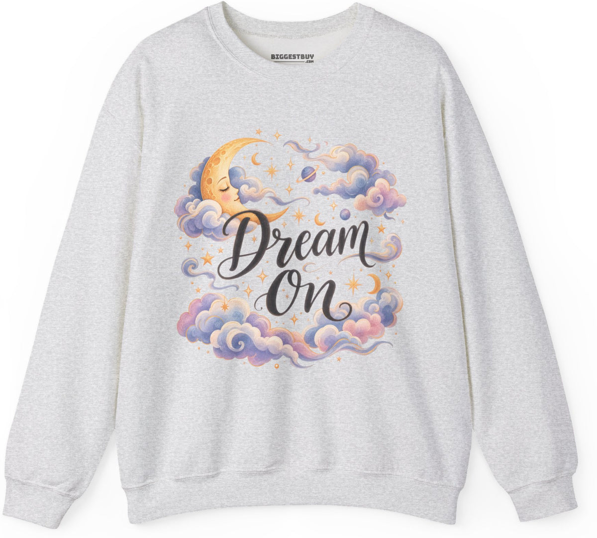Lunar Dreams - Crewneck Sweatshirt in Ash, front view