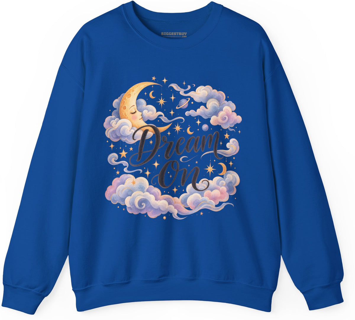Lunar Dreams - Crewneck Sweatshirt in Royal, front view