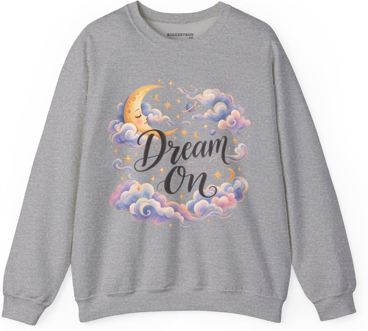 Lunar Dreams - Crewneck Sweatshirt in Sport Grey, front view