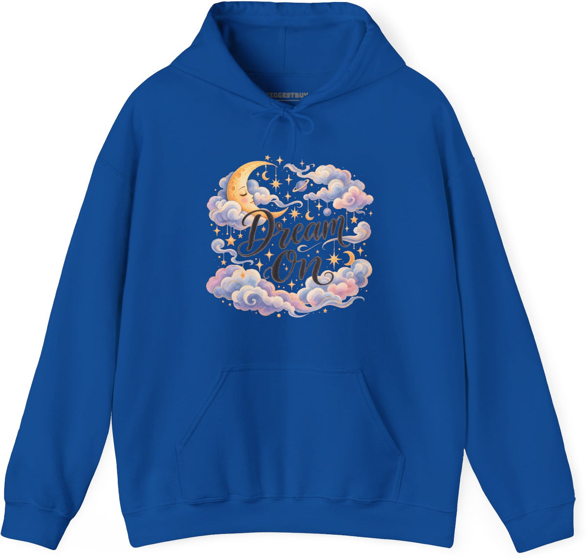 Lunar Dreams - Pullover Hoodie in Royal, front view
