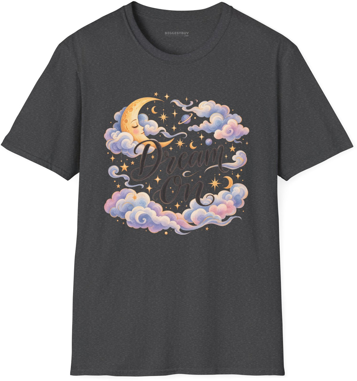 Lunar Dreams - Softstyle T-Shirt in Dark Heather, front view