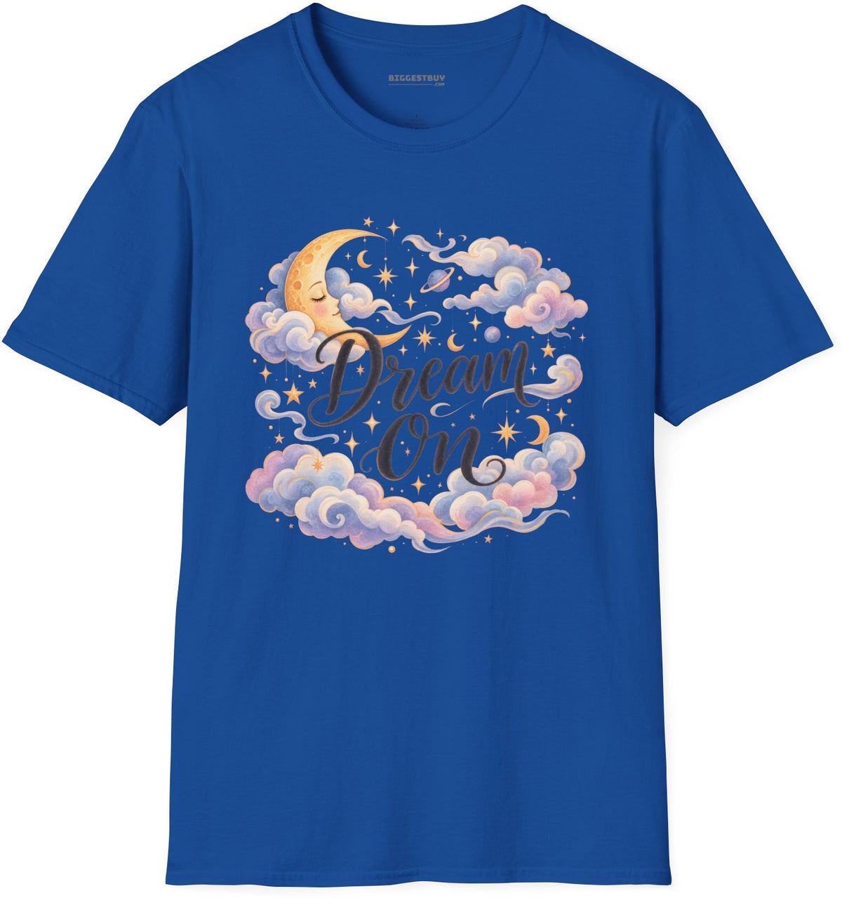 Lunar Dreams - Softstyle T-Shirt in Royal, front view