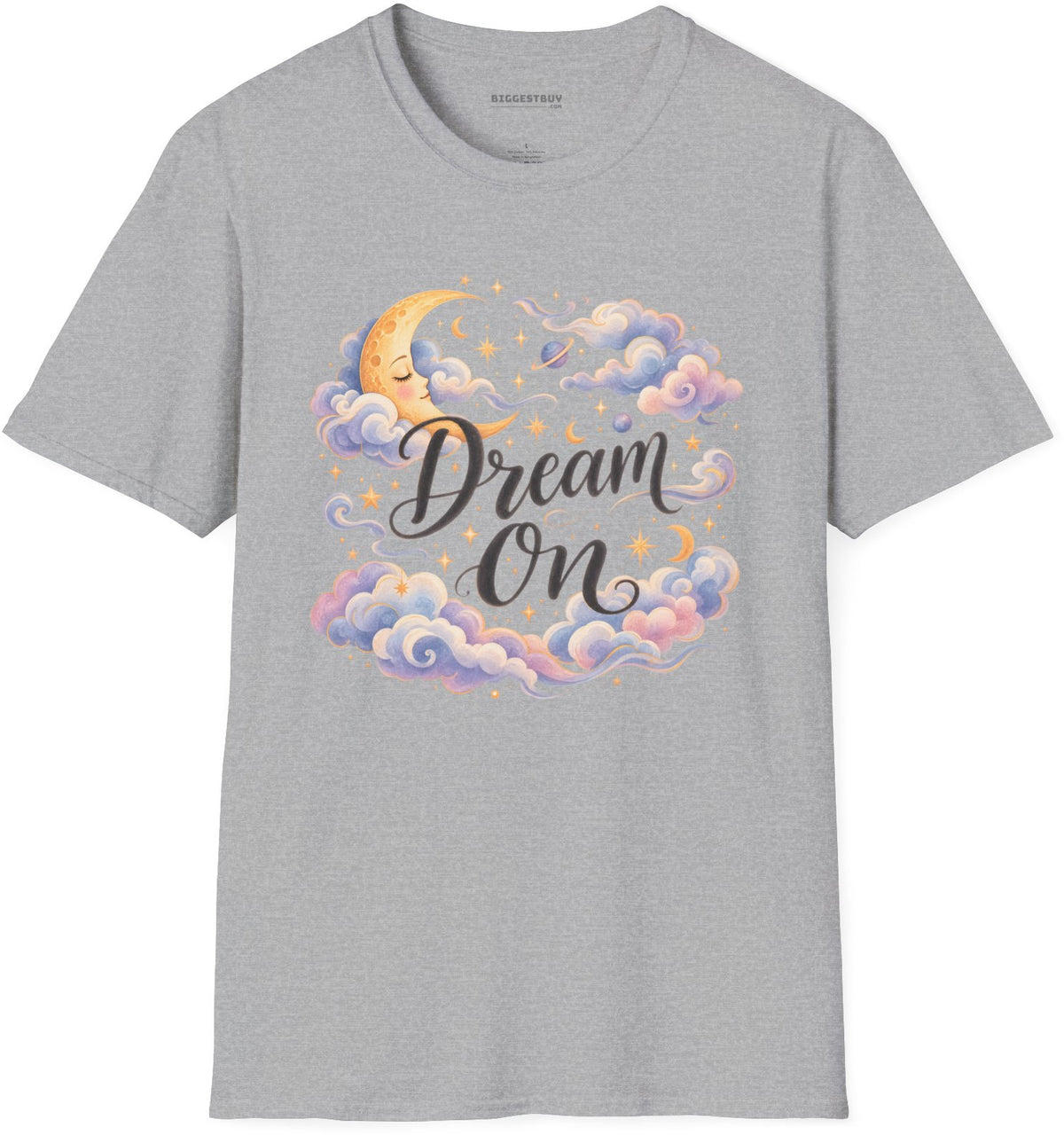 Lunar Dreams - Softstyle T-Shirt in Sport Grey, front view