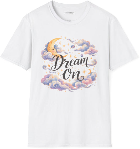 Lunar Dreams - Softstyle T-Shirt in White, front view