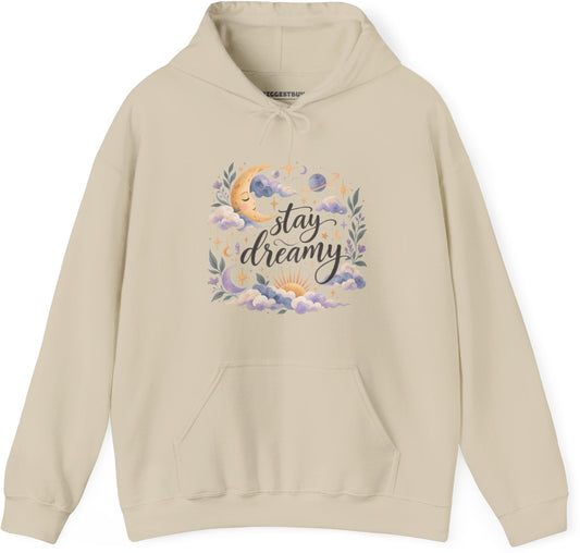 Moonlit Dreams - Pullover Hoodie in Sand, front view