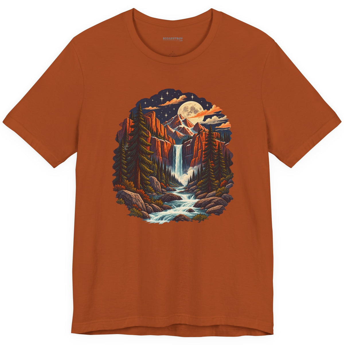 Mystic Peaks - Classic Jersey Tee in Autumn, front view