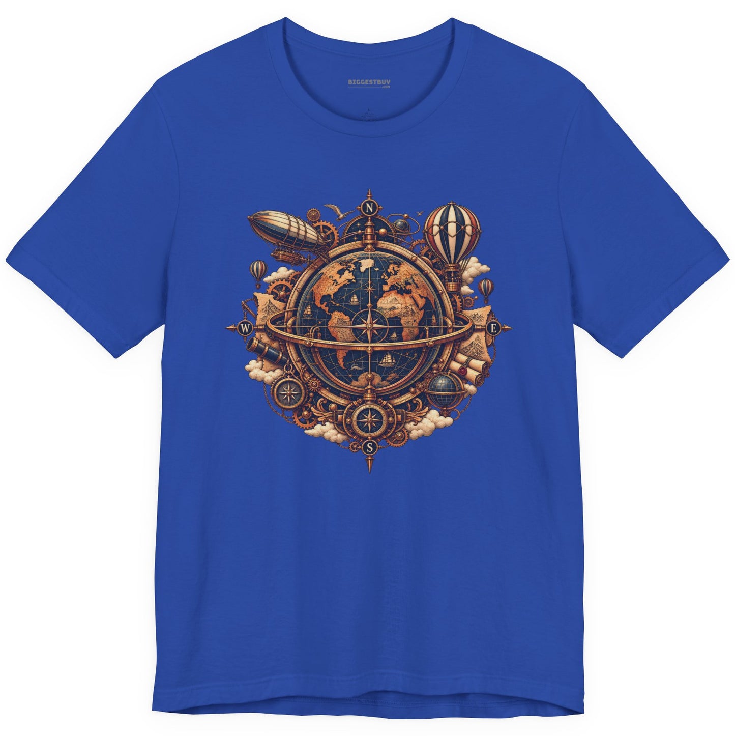Nautical Nexus - Classic Jersey Tee in True Royal, front view