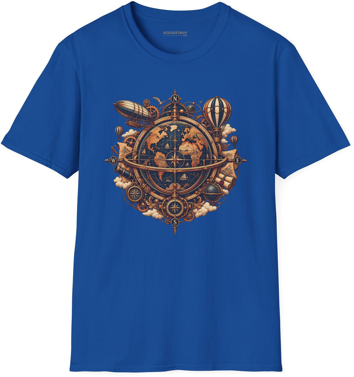 Nautical Nexus - Softstyle T-Shirt in Royal, front view
