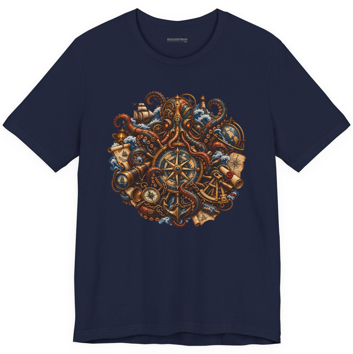 Nautical Nonsense - Classic Jersey Tee in Navy, front view