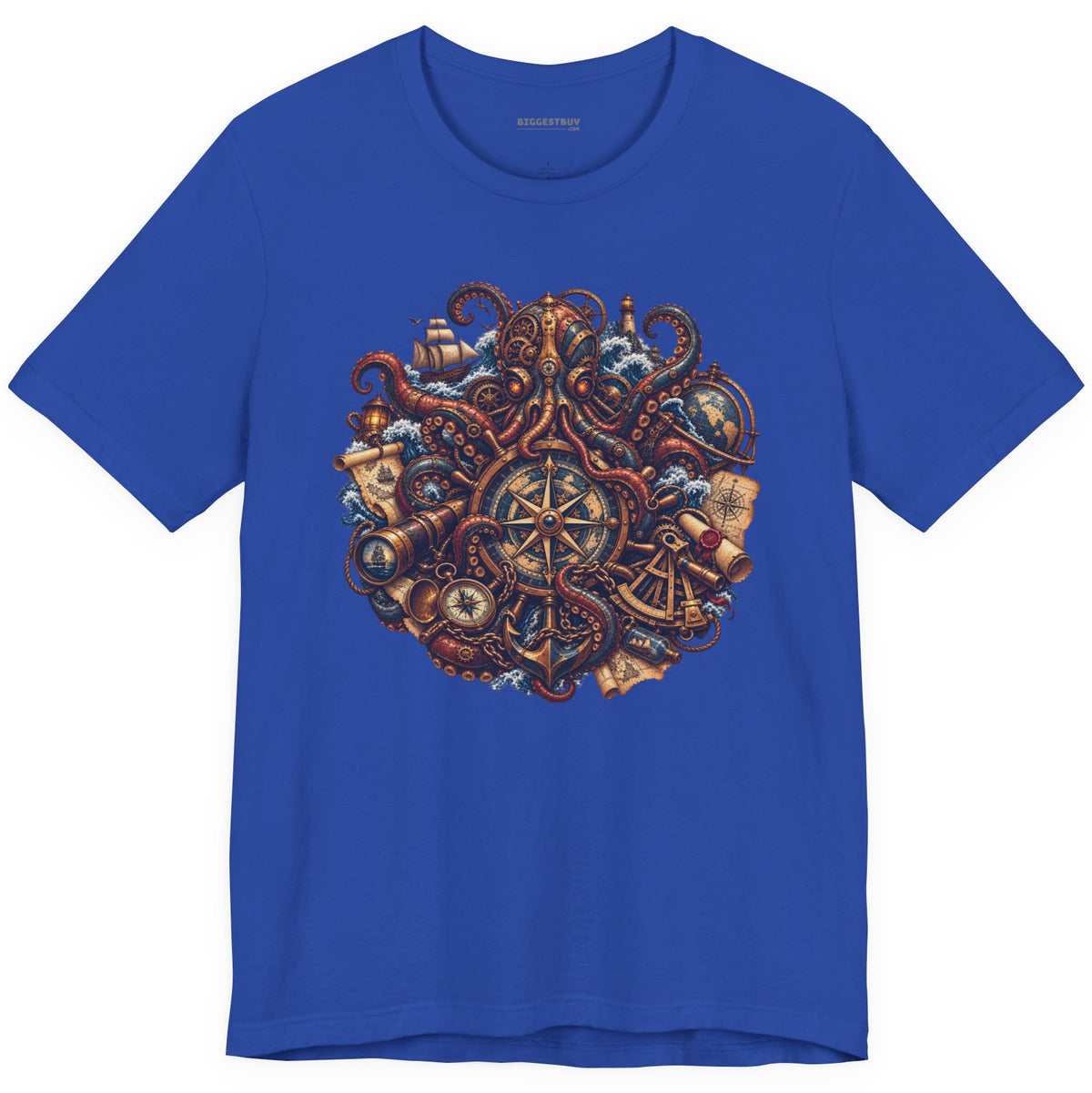 Nautical Nonsense - Classic Jersey Tee in True Royal, front view