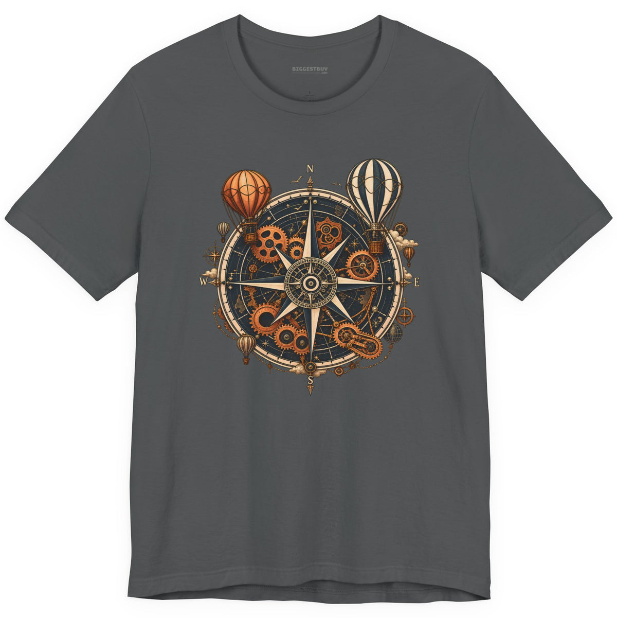 Nautical Nostalgia - Classic Jersey Tee in Asphalt, front view