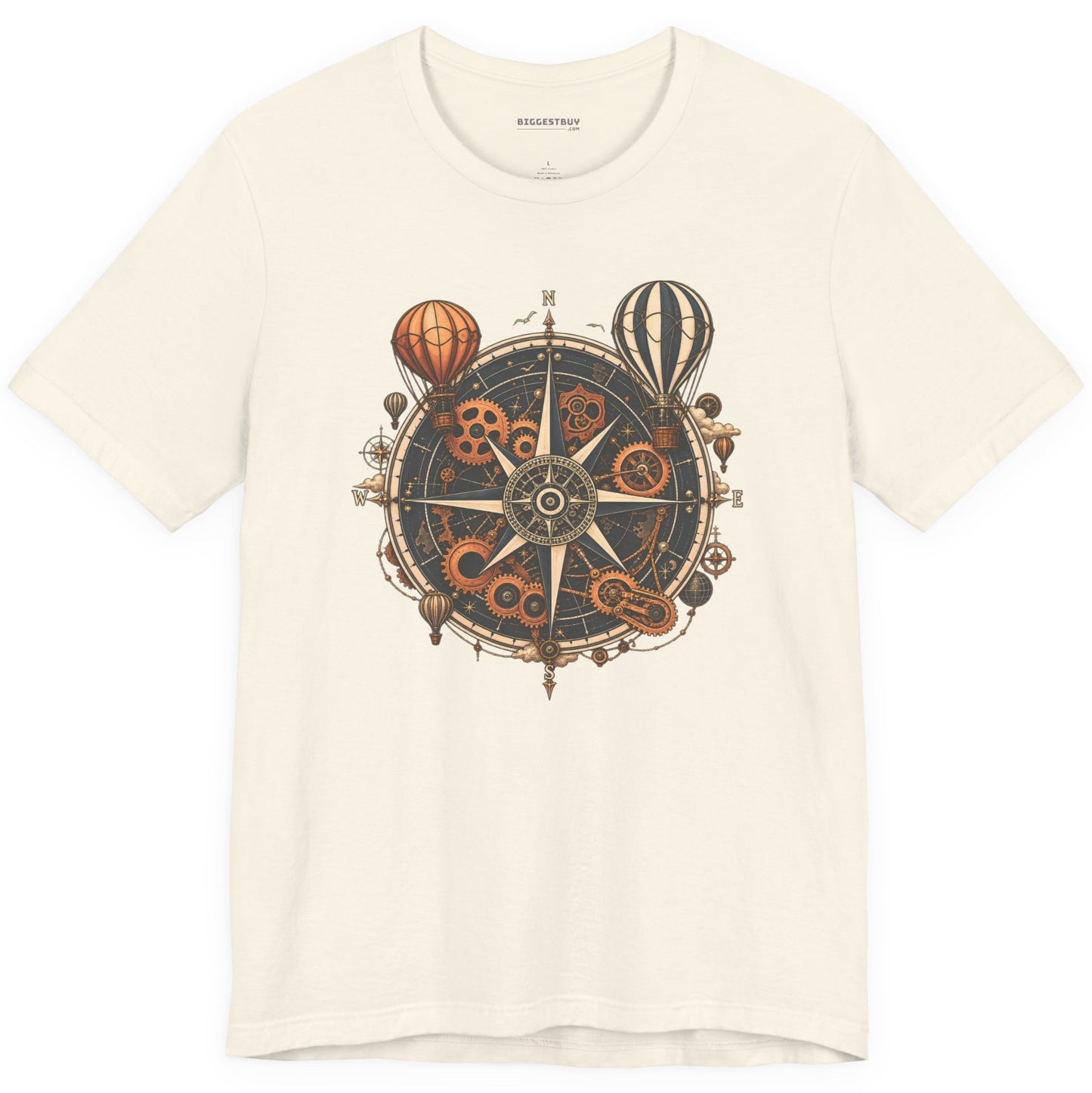 Nautical Nostalgia - Classic Jersey Tee in Natural, front view
