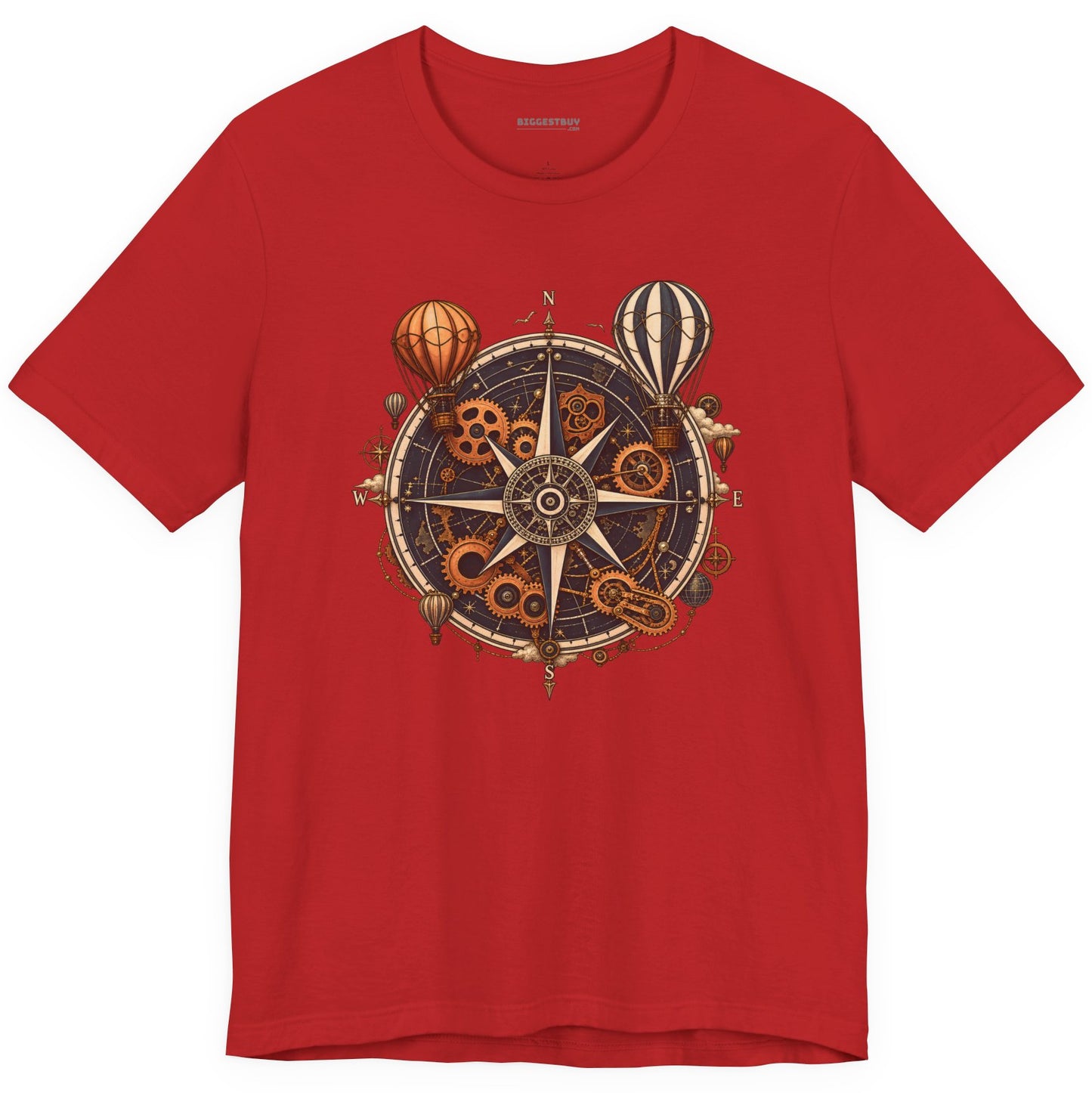 Nautical Nostalgia - Classic Jersey Tee in Red, front view