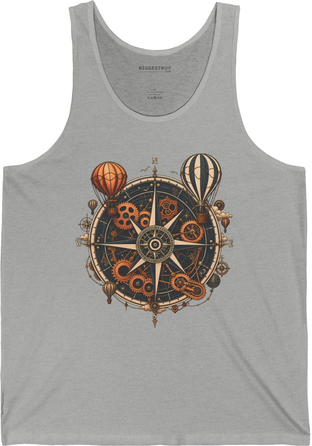 Nautical Nostalgia - Jersey Tank Top in Athletic Heather, front view