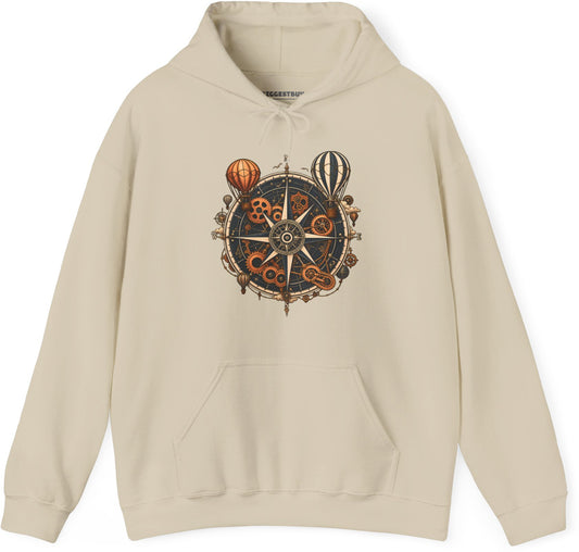 Nautical Nostalgia - Pullover Hoodie in Sand, front view