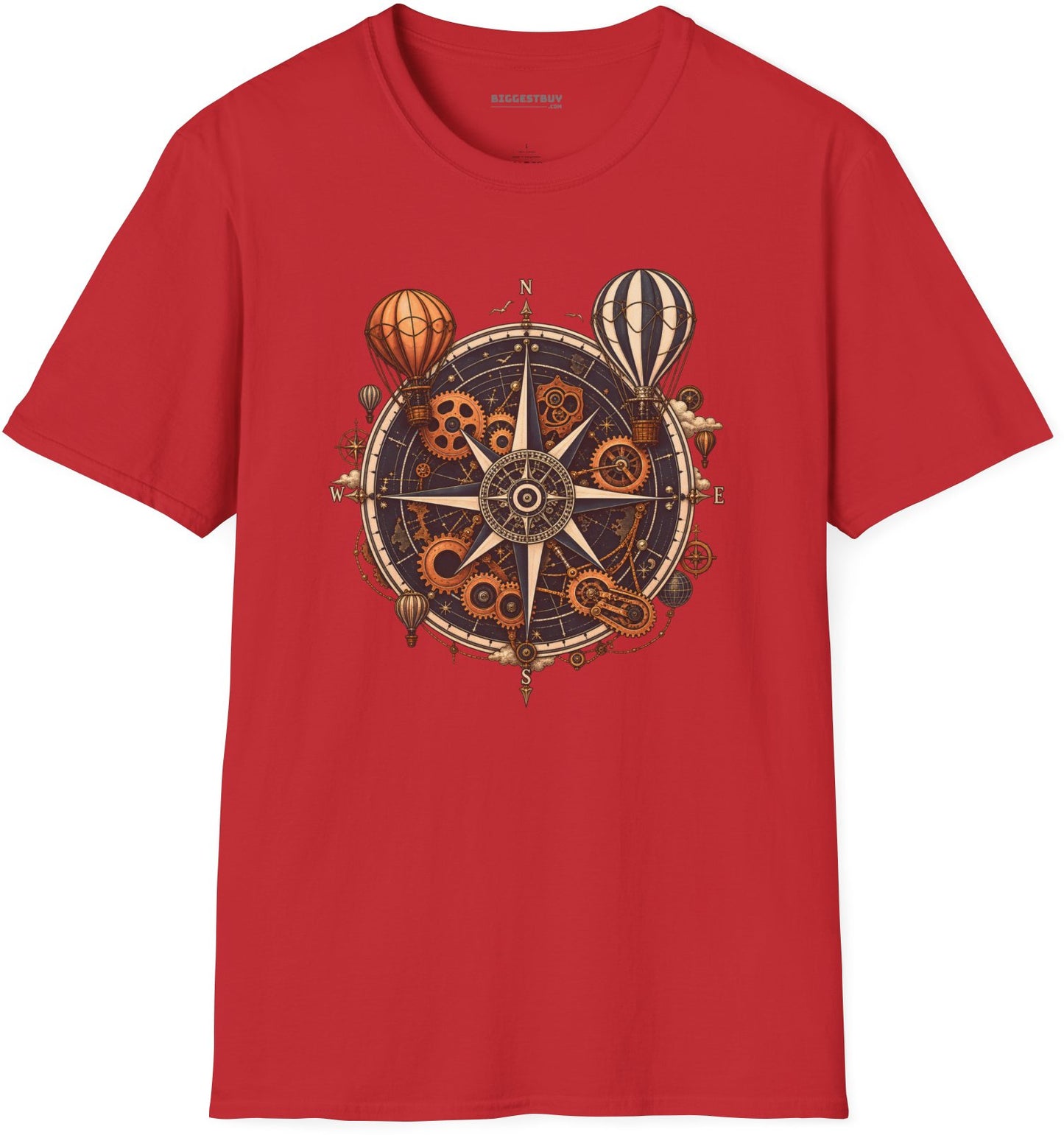 Nautical Nostalgia - Softstyle T-Shirt in Red, front view