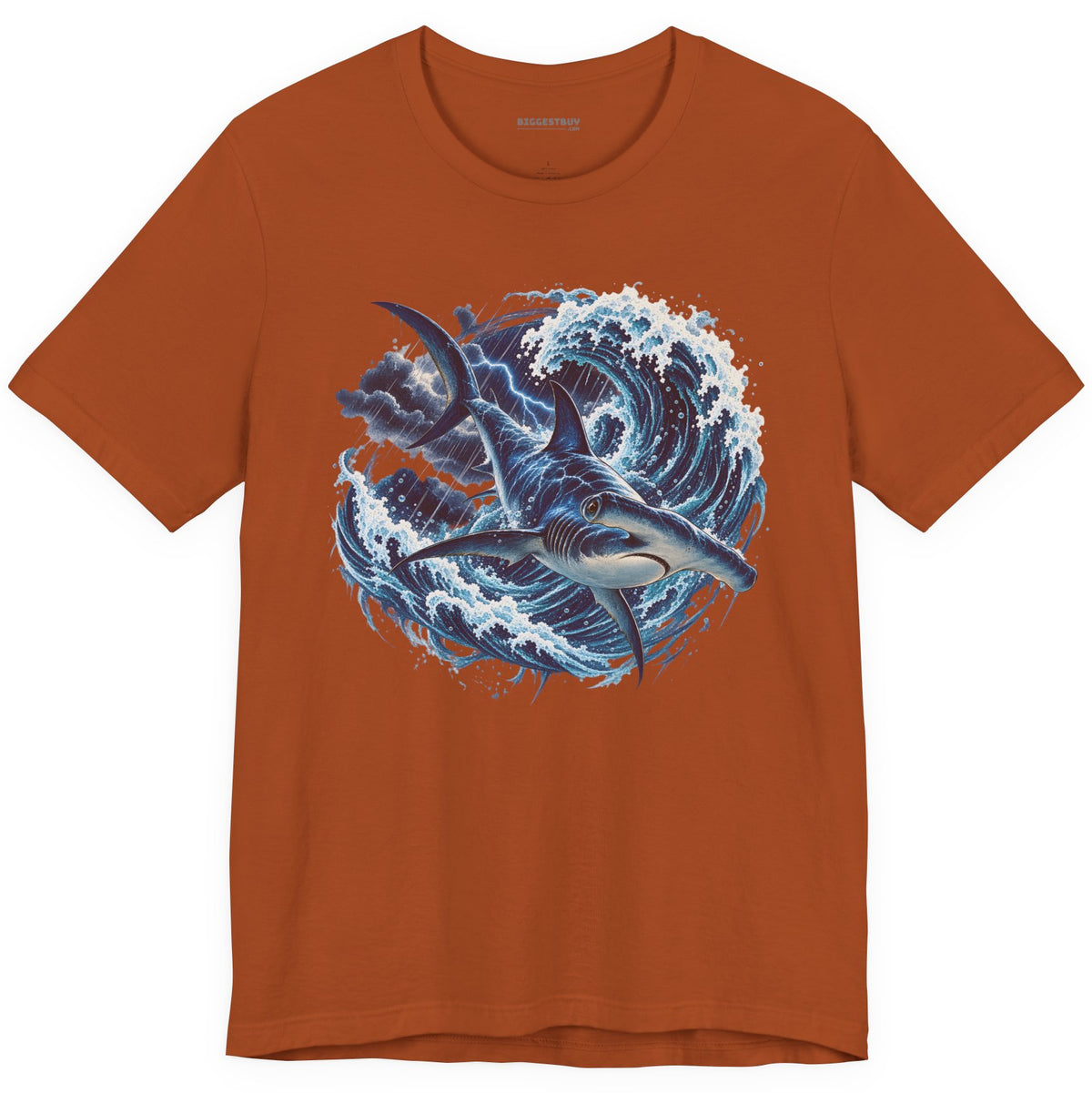 Oceanic Roar - Classic Jersey Tee in Autumn, front view