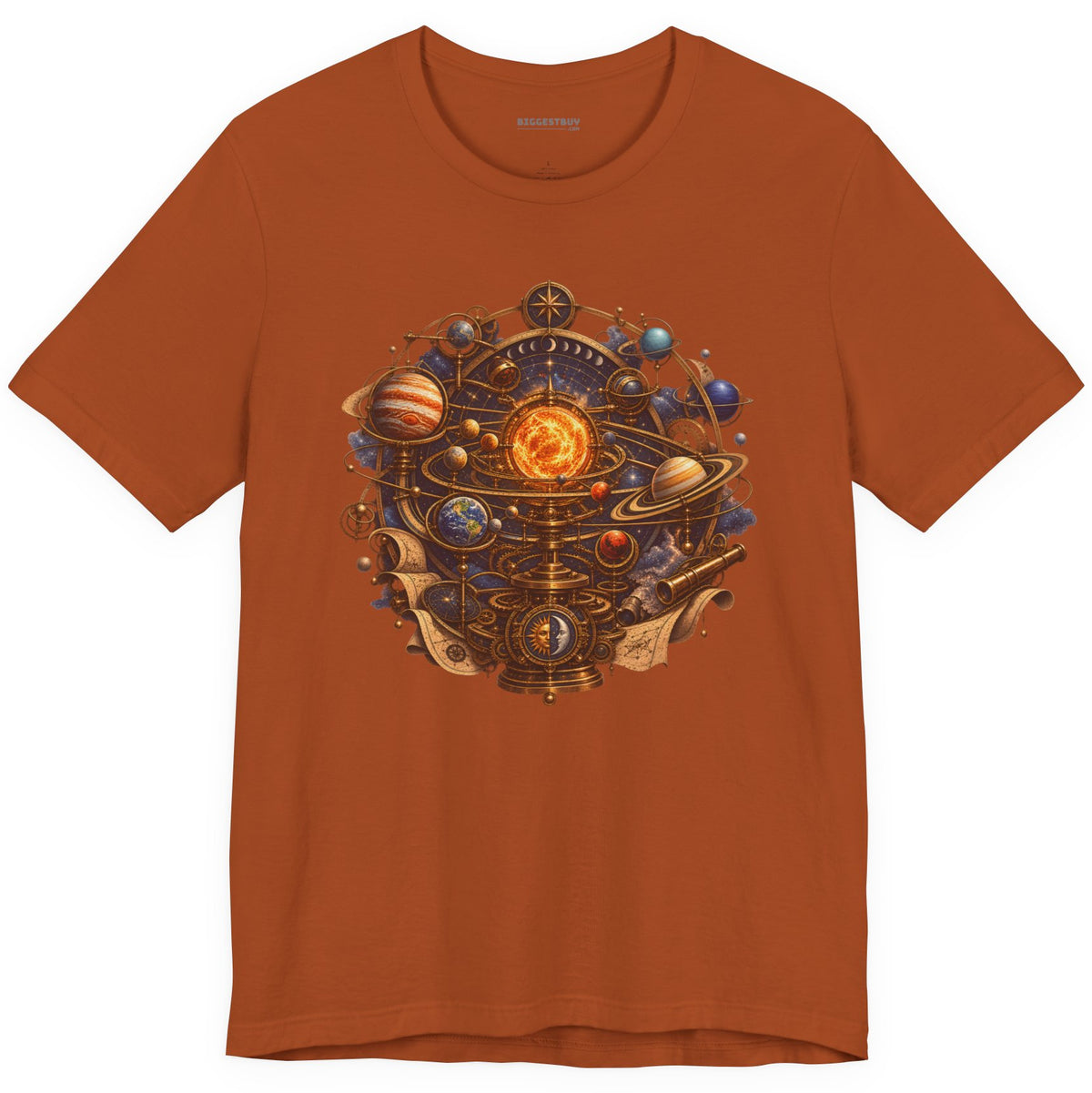 Orbital Opulence - Classic Jersey Tee in Autumn, front view