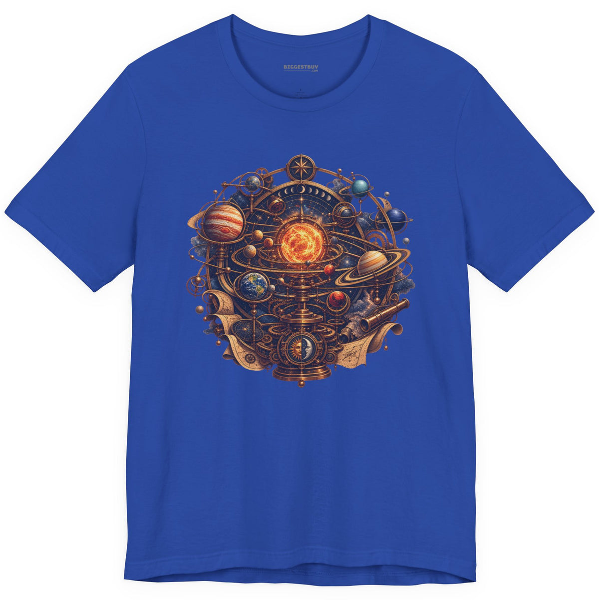 Orbital Opulence - Classic Jersey Tee in True Royal, front view