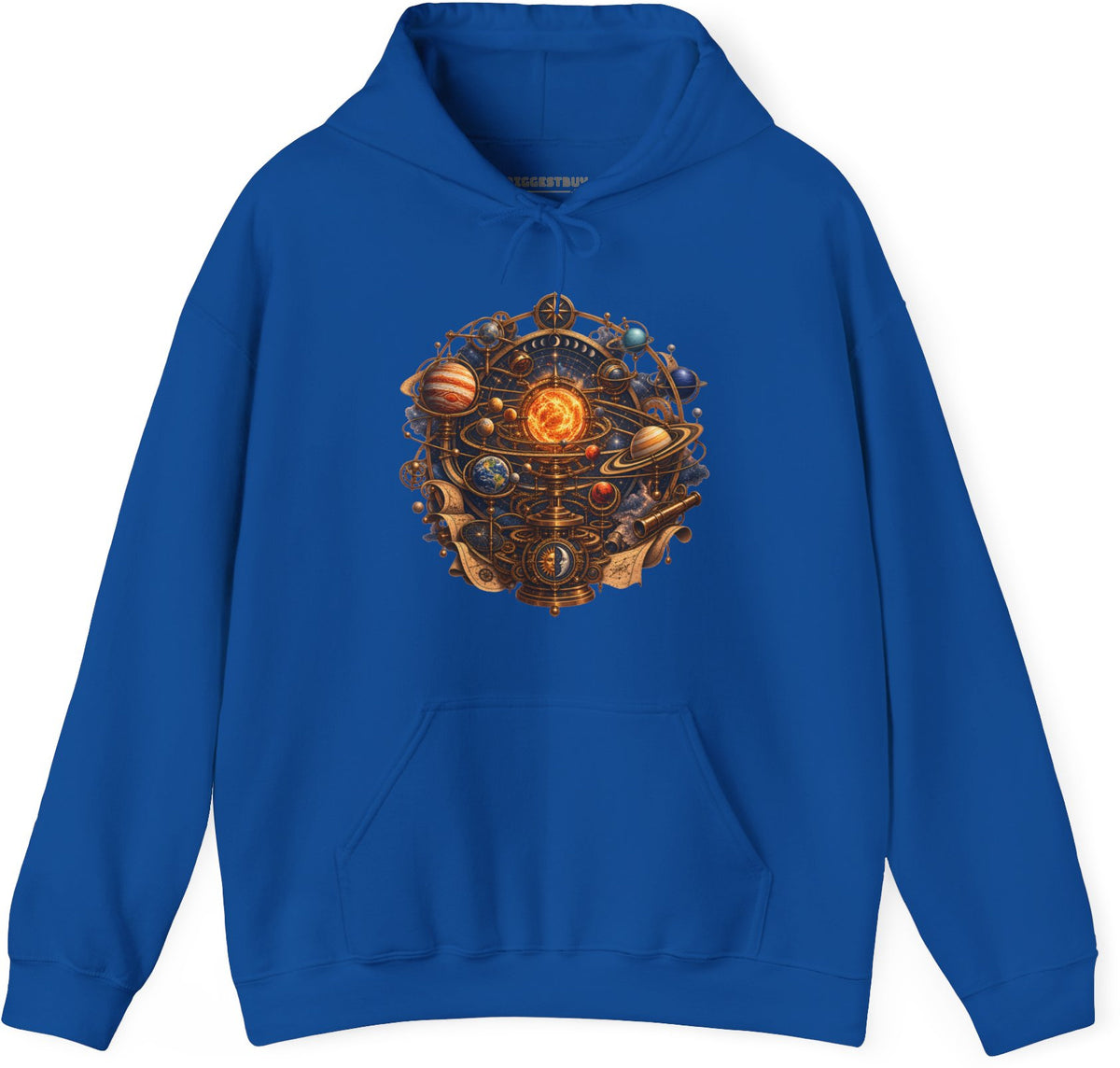 Orbital Opulence - Pullover Hoodie in Royal, front view