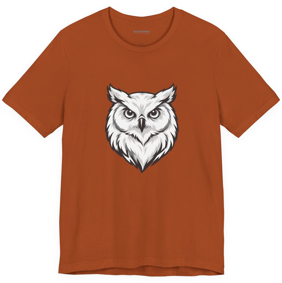 Owl Watch - Classic Jersey Tee in Autumn, front view