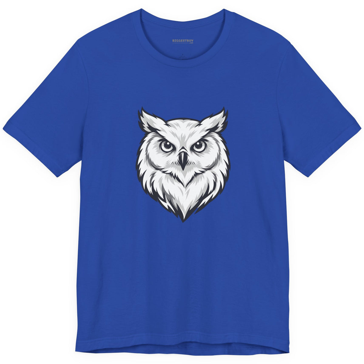 Owl Watch - Classic Jersey Tee in True Royal, front view
