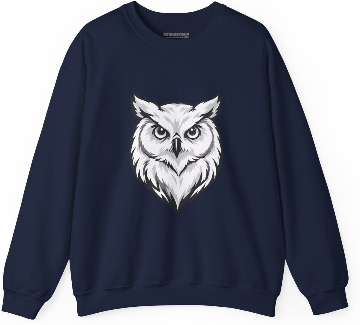 Owl Watch - Crewneck Sweatshirt in Navy, front view