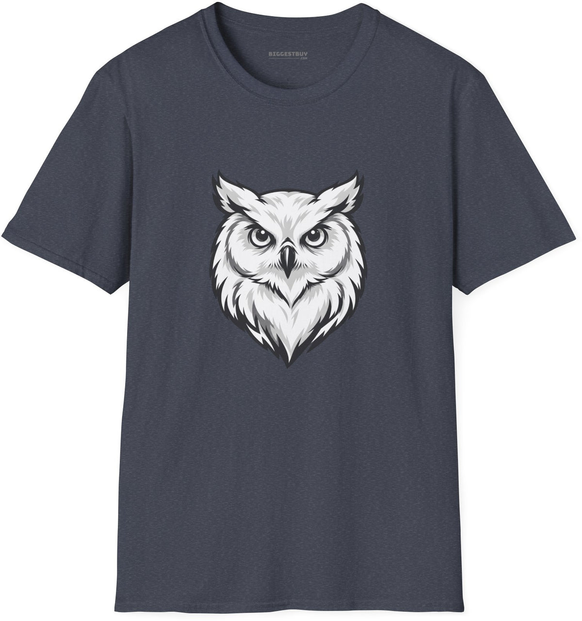 Owl Watch - Softstyle T-Shirt in Heather Navy, front view