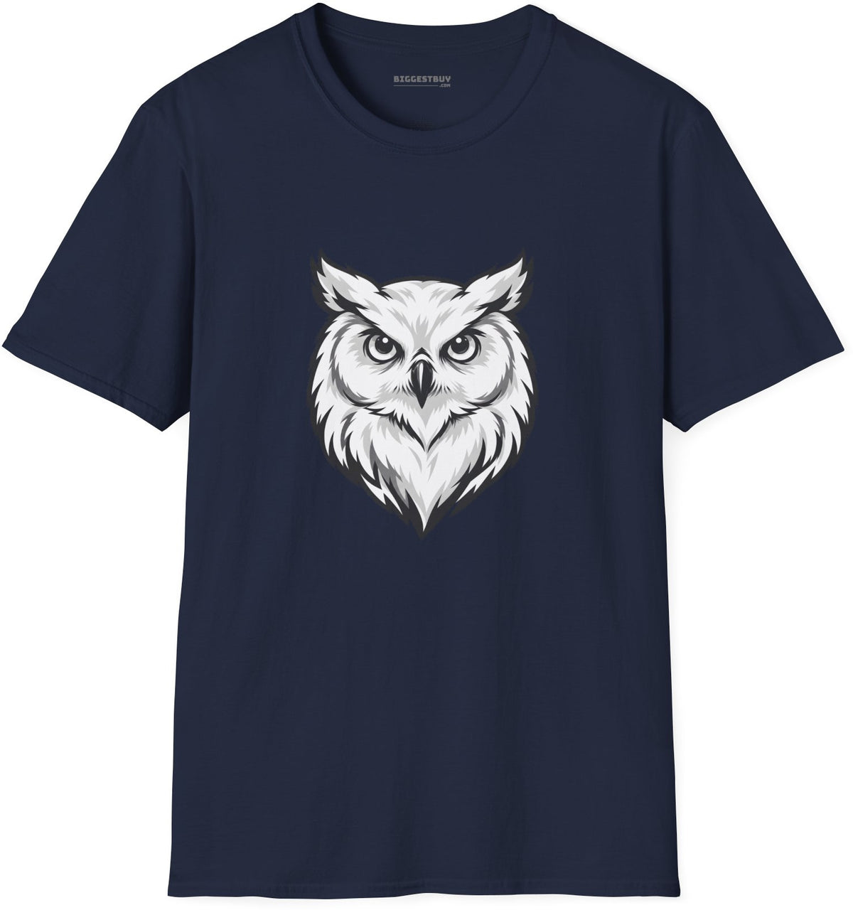 Owl Watch - Softstyle T-Shirt in Navy, front view