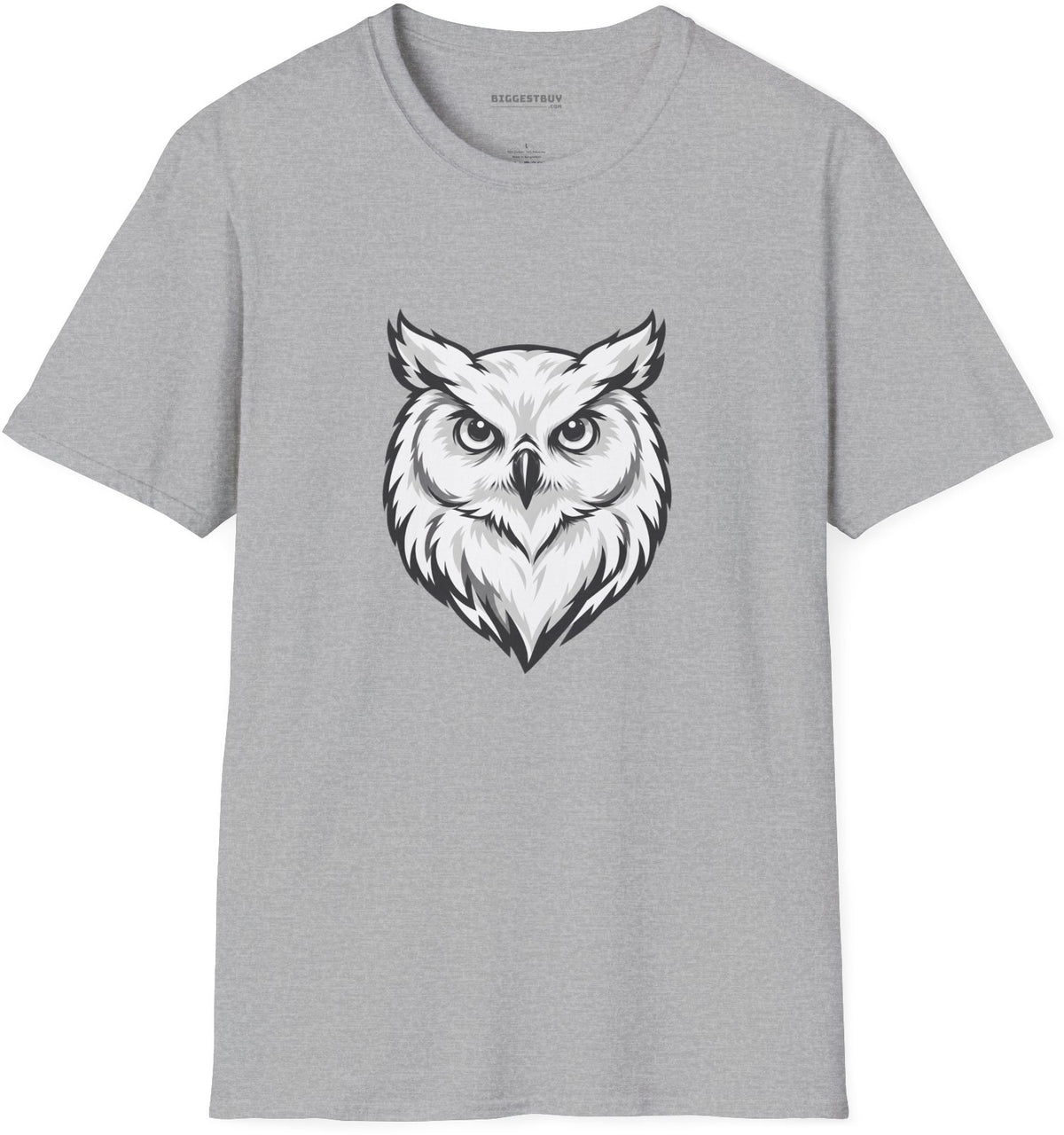 Owl Watch - Softstyle T-Shirt in Sport Grey, front view