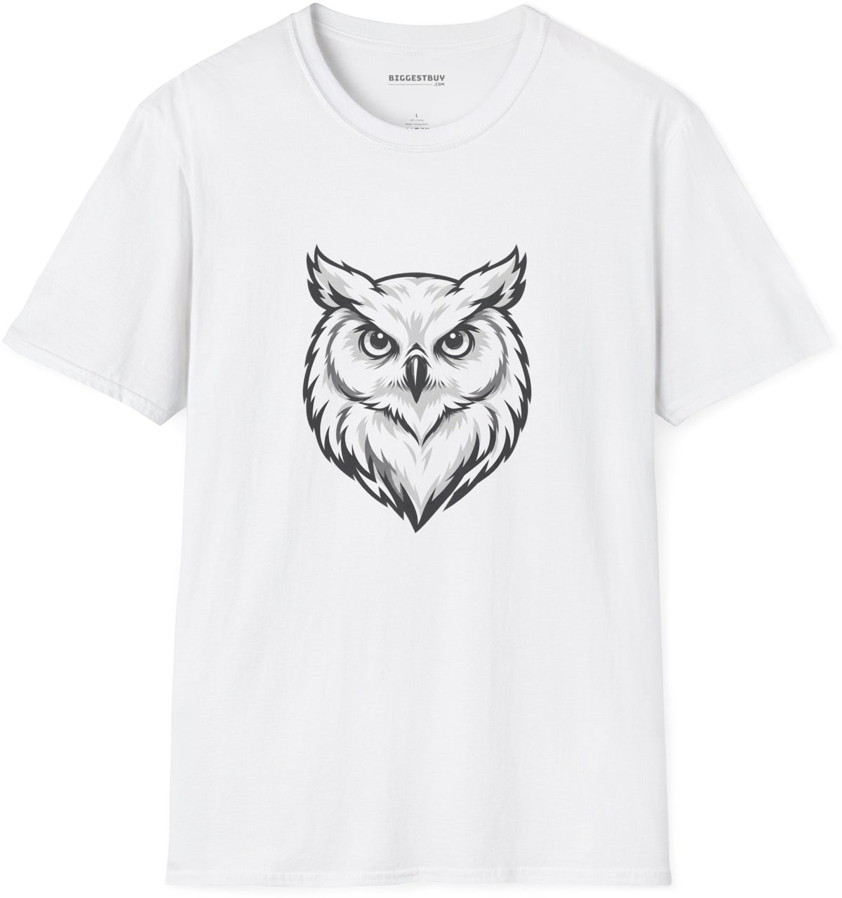 Owl Watch - Softstyle T-Shirt in White, front view