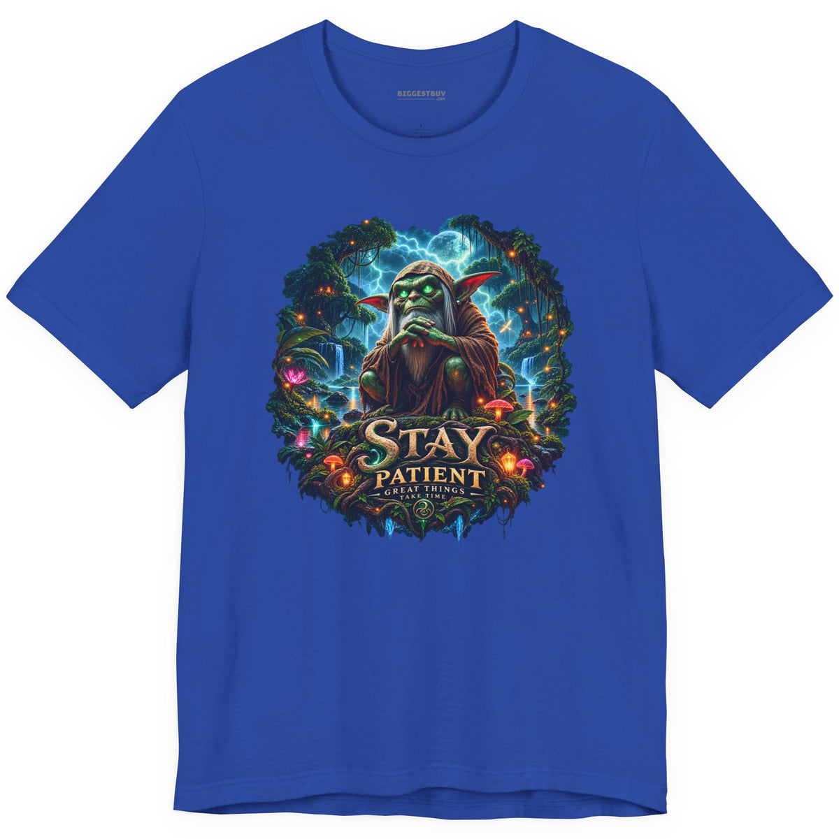 Patient Goblin - Classic Jersey Tee in True Royal, front view