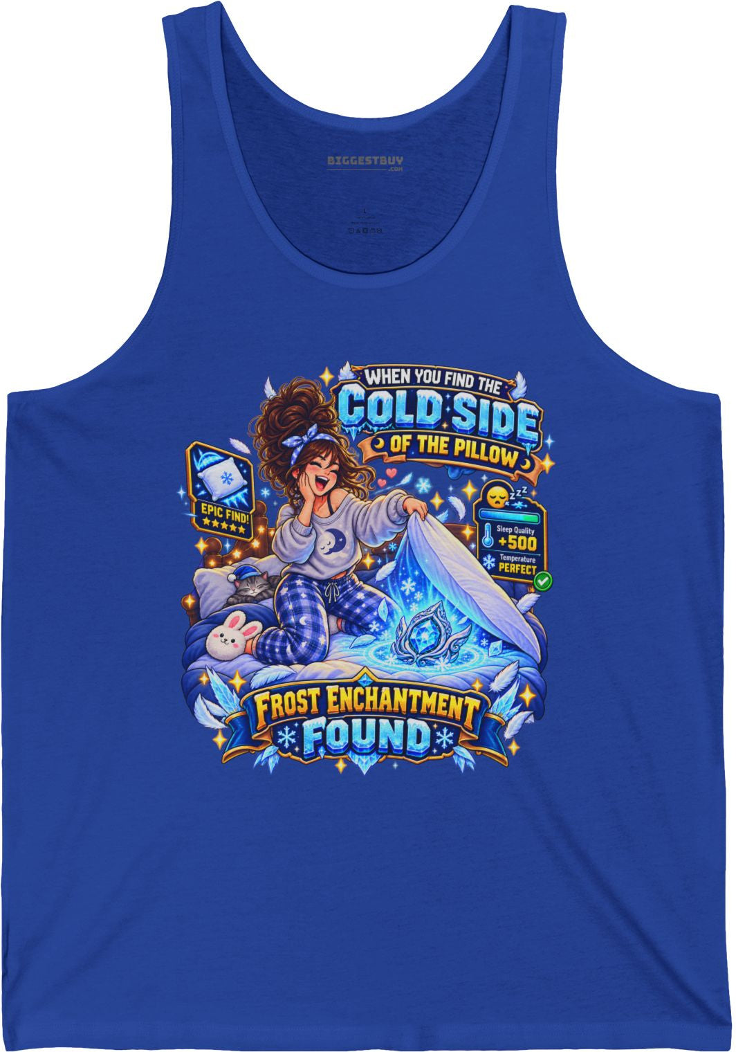 Pillow Party - Jersey Tank Top in True Royal, front view