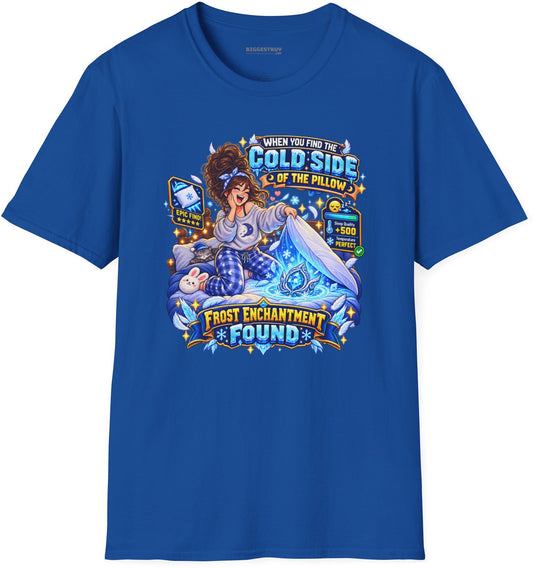 Pillow Party - Softstyle T-Shirt in Royal, front view