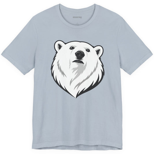 Polar Pride - Classic Jersey Tee in Light Blue, front view