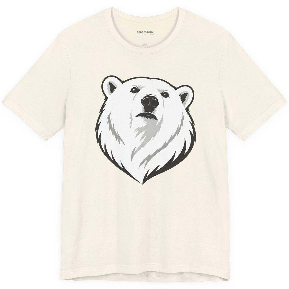 Polar Pride - Classic Jersey Tee in Natural, front view