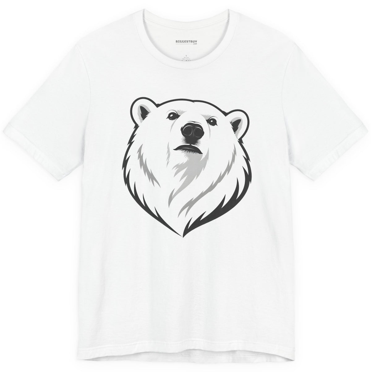 Polar Pride - Classic Jersey Tee in White, front view