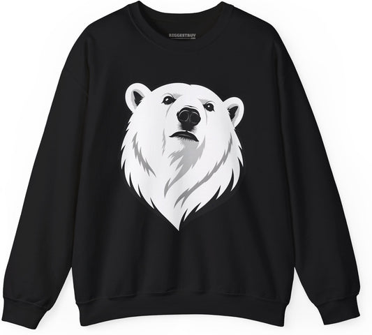 Polar Pride - Crewneck Sweatshirt in Black, front view