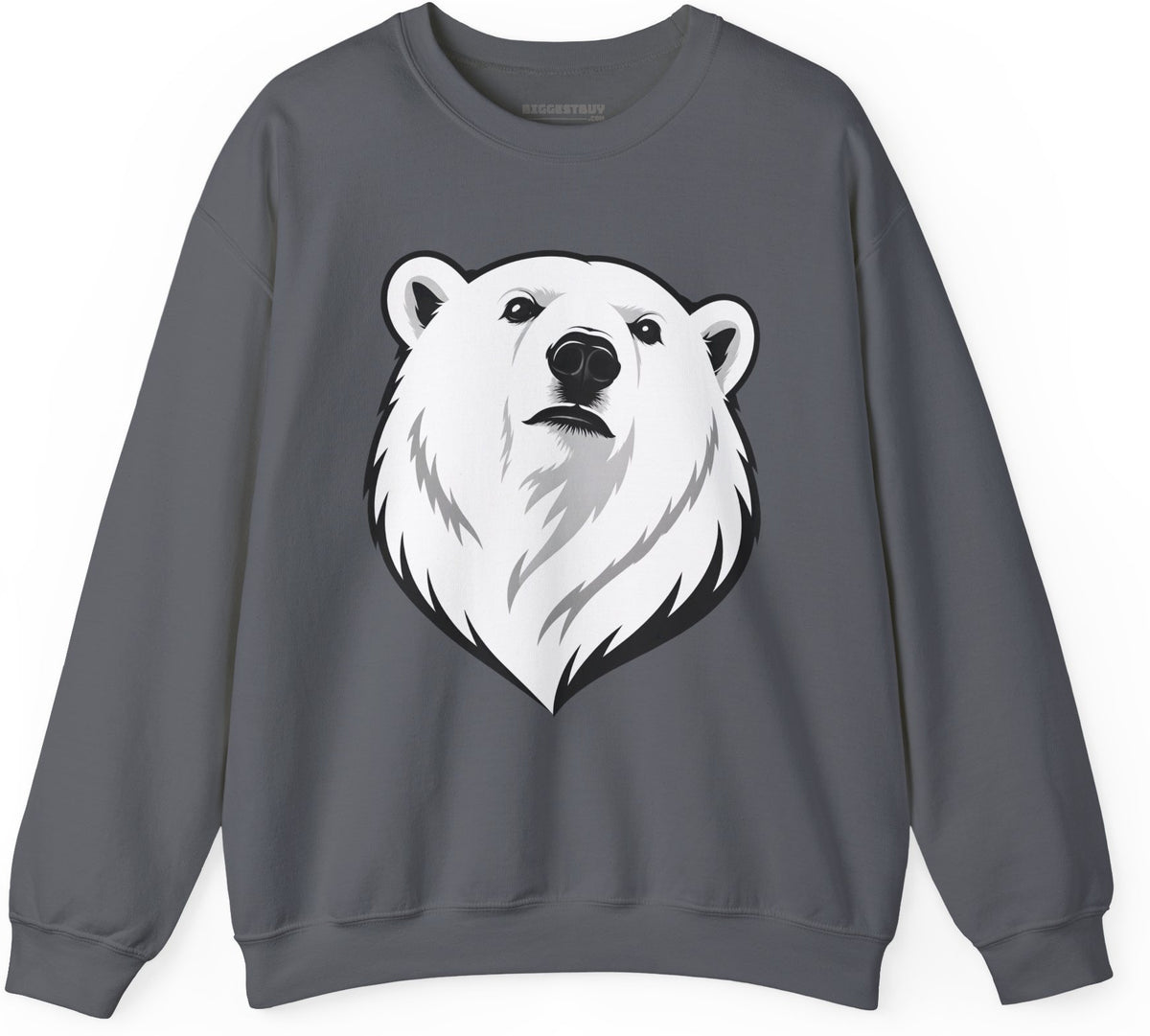 Polar Pride - Crewneck Sweatshirt in Charcoal, front view