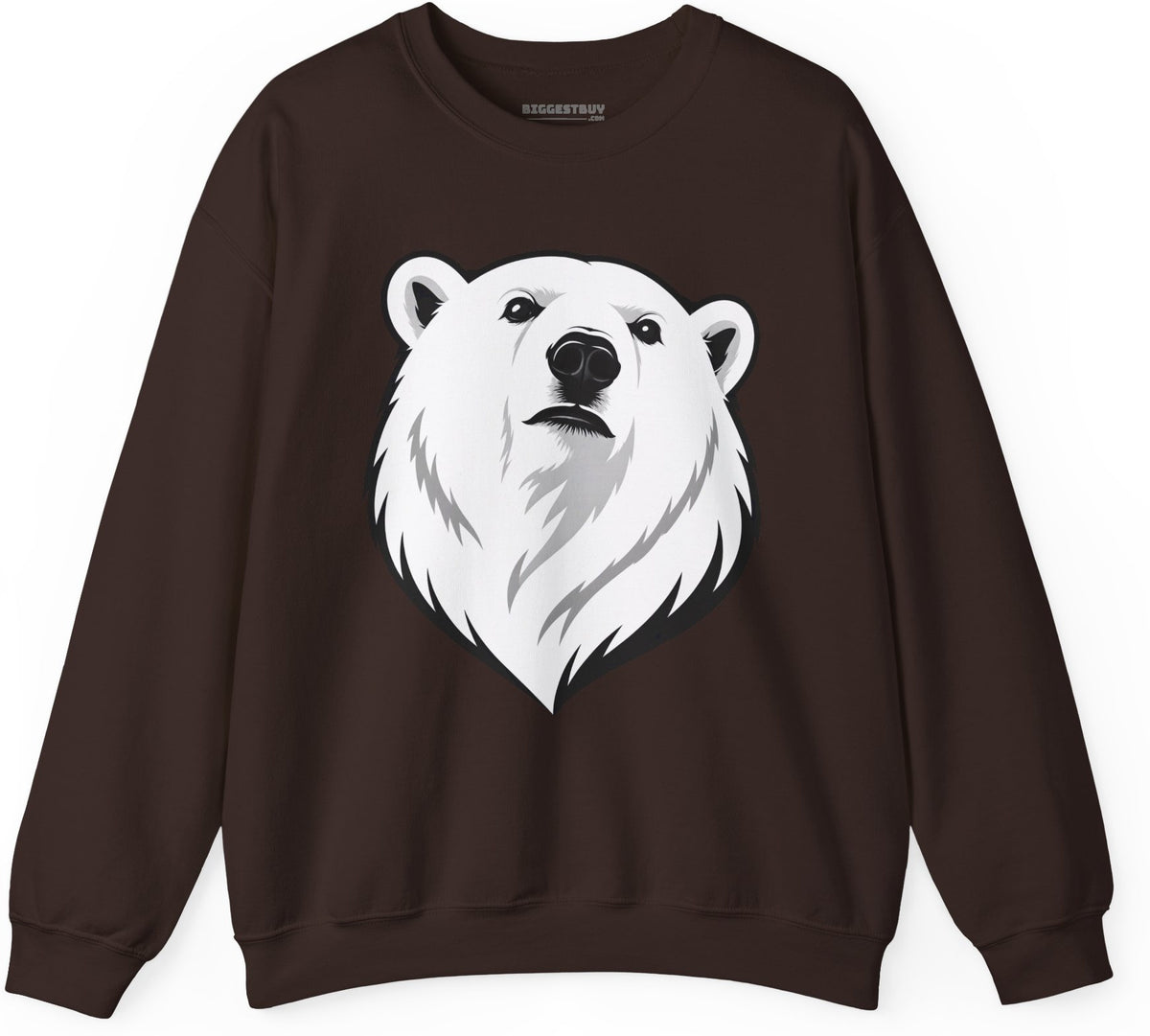 Polar Pride - Crewneck Sweatshirt in Dark Chocolate, front view