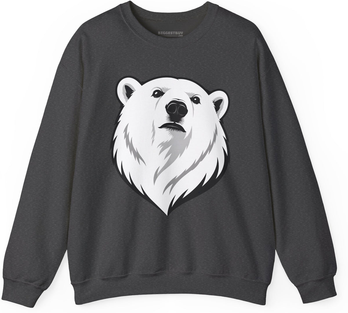 Polar Pride - Crewneck Sweatshirt in Dark Heather, front view