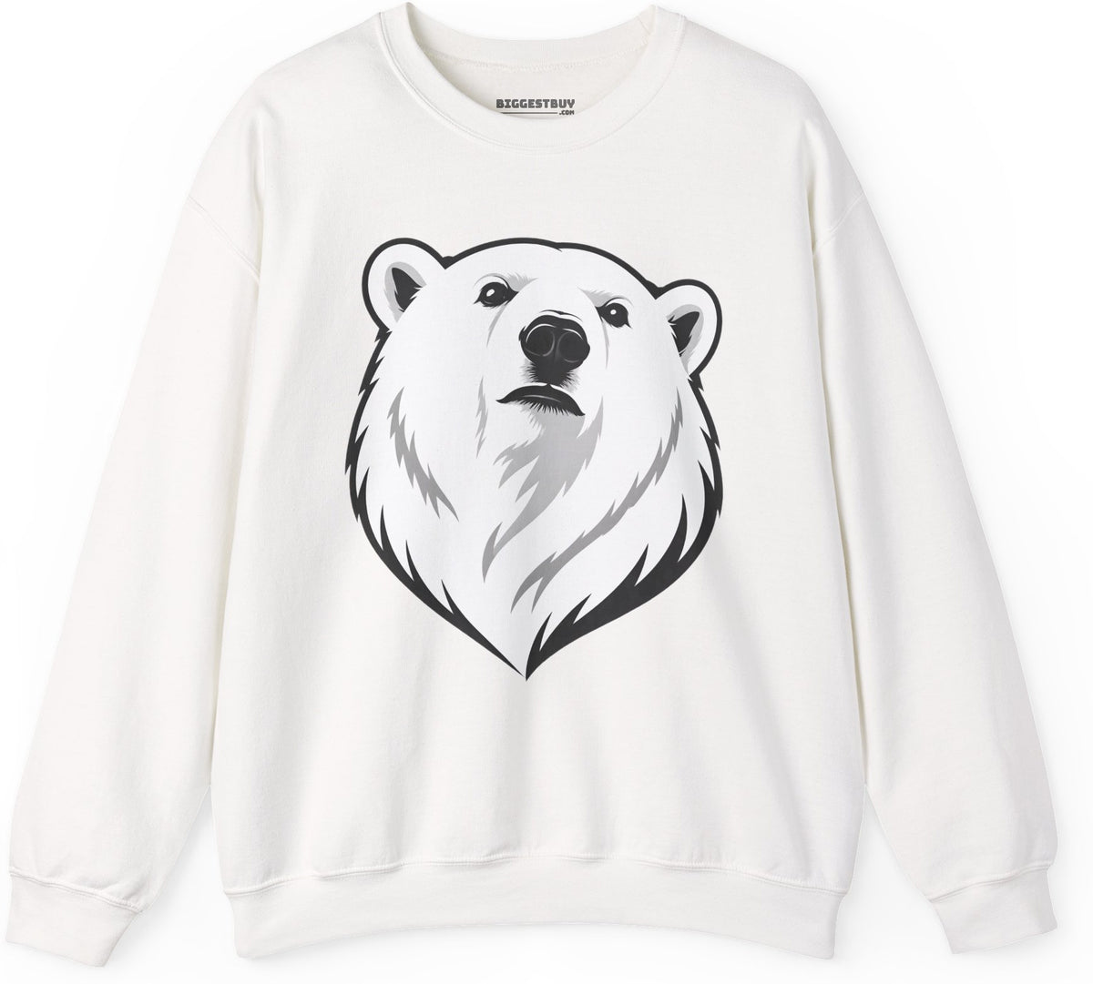 Polar Pride - Crewneck Sweatshirt in White, front view