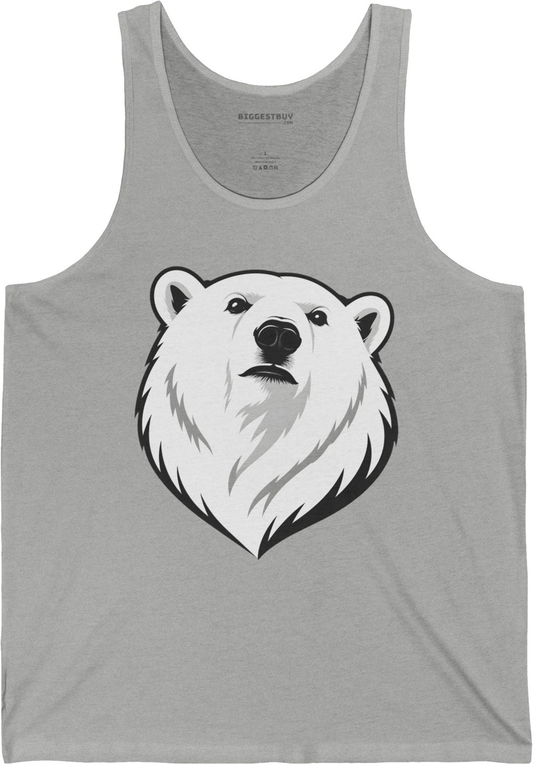 Polar Pride - Jersey Tank Top in Athletic Heather, front view