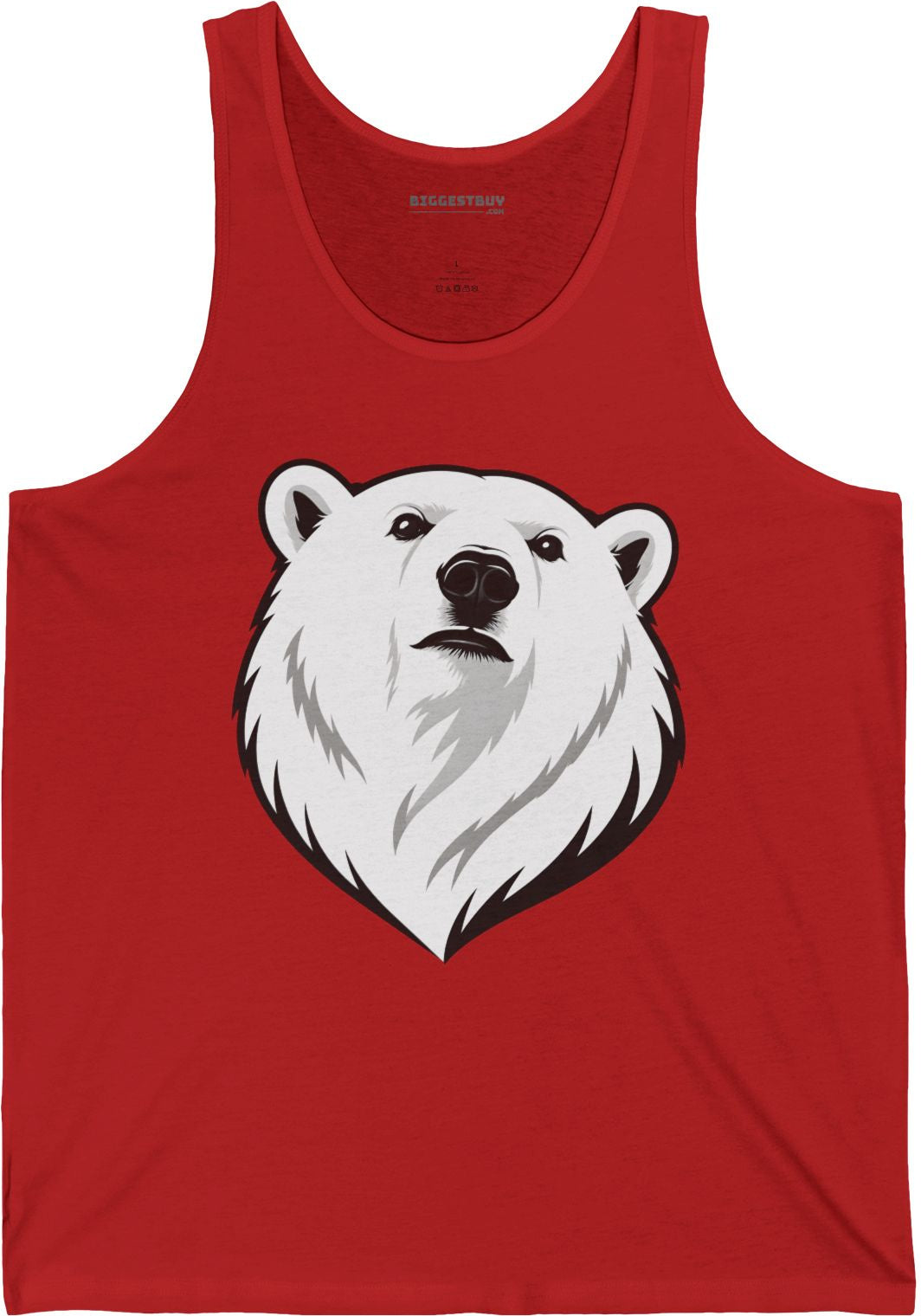 Polar Pride - Jersey Tank Top in Red, front view